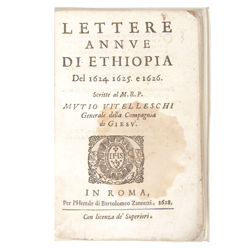 PAEZ, [Gaspero and A. Mendes]. Lettere annue di Ethiopia del 1624, 1625 e 1626.
